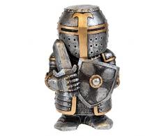 Nemesis Now B0706B4 Sir Defendalot - Figura Decorativa (Resina, 11 cm), Color Plateado