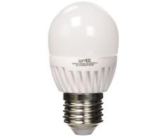 LightED Bombilla LED Esférica, 3000 K E27, 9 W, Blanco, 45 x 82 mm