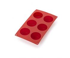 LÃ©kuÃ© Multicavidad Muffins Rojo Molde ReposterÃ­a, Silicona, 6 cavidades