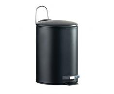 axentia 251180 Lugano - Papelera, 3 L, color negro