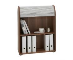 FMD Möbel 292-011 - Armario con puerta tipo persiana, 72 x 93,5 x 39 cm, color ciruelo
