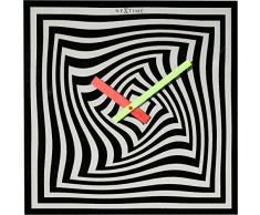Nextime Gracy Time Reloj de Pared, Negro, 43 x 43