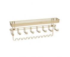 InterDesign 06889EU Classico - Soporte de pared organizador de joyas, color cobre perlado