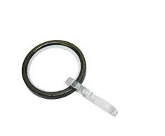 Gardinia 10011159 Anillos/Anillas para Cortina Deslizante con depósito y recolección de Gancho, Serie Chicago, diámetro 20 mm, Titan