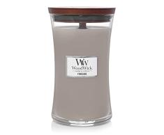 Woodwick Vela sacudiÃ³ Fireside, White (Blanco), de Gran tamaÃ±o