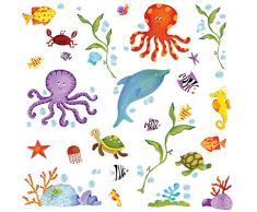 RoomMates Adventure Under The Sea - Pegatinas Adhesivas para Pared, diseÃ±o de Criaturas Marinas