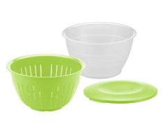 Westmark 2418227Â a Juego Olympia Cuencos, 3Â Piezas, PP, Verde/Blanco, 26,3Â x 25,5Â x 14,7Â cm