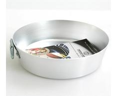 Ollas Agnelli Tortiera con Anillo cÃ³nico BLTF Aluminio, Plata, 28 cm