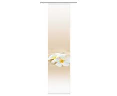 Home fashion 86048-711 Nancy - Estor (245 x 60 cm), diseño de flor, color beige