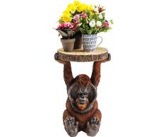 Kare Design Mesa Animal Orangutan, 52 x 35 x 33 cm, Madera, Marrón