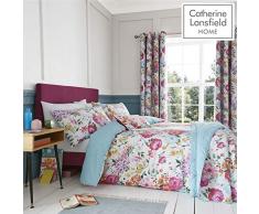 Catherine Lansfield Salisbury Easy Care - Juego de Funda nórdica y Funda de Almohada para Cama de Matrimonio