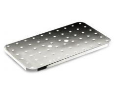 Lacor 66909-Doble Fondo Perforado para Cubetas, Acero Inoxidable 18/10, GN 2/1
