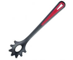 Westmark Cuchara para Pasta y Espaguetis, Longitud: 30,5 cm, Gallant, Negro/Rojo, 29602270