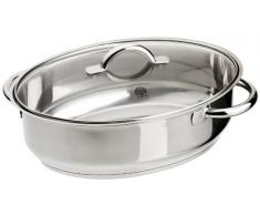 Schulte-Ufer 6768-30 - Cacerola Ovalada con Tapa de Cristal (30 cm, 5 litros, inducción)