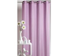 Homemaison Cortina Ameublement Uni Microfibra Lila 135Â x 180Â x cm