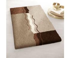 Kleine Wolke Vanessa - Alfombrilla de Ducha (60 x 100 cm, Apta para Lavadora), Color marrón y Beige