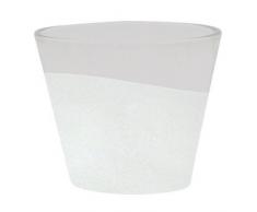 Yankee Candle 1507889 - Vaso para Vela Votiva Colección Sandblast Gris color Gris