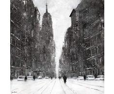 Jon Barker WDC101317 - Lienzo Impreso, 40 x 40 cm, diseño de Avestruz, Multicolor