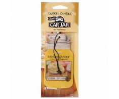 Yankee Candle 1158159E Ambientador para Coche con Aroma Bizcochos de Vainilla/Vanilla Cupcake, Amarillo, 7.8x19.7x0.7 cm