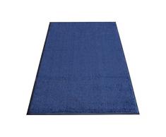 Miltex 24044 Felpudo Karaat, 115 x 240 cm, Lavable, antiestÃ¡tico, Azul