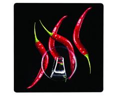 Wenko Static-Loc Gancho de Pared Hot Peperoni, Tereftalato de Polietileno, 8x8x3 cm