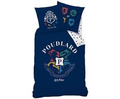 Harry Potter - Juego de Funda nÃ³rdica de 140 x 200 cm y Funda de Almohada de 63 x 63 cm, 100 % algodÃ³n