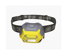 Emos S de 923, linterna frontal 3Â W COB LED, para 3Â x AAA, PlÃ¡stico, Yellow, 6, 8Â x 4, 3Â x 3, 5Â cm