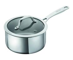 KUHN RIKON Allround, Cazo para para horno e inducciÃ³n con tapa de cristal, 18 cm/2,3 litros ,Acero inoxidable