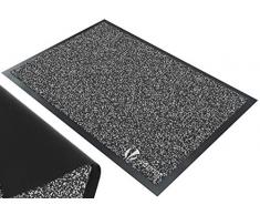 VOUNOT Felpudo Entrada casa, Alfombra Exterior para Puerta, Impermeable Antideslizante Lavable, Alfombra para Interior y Exterior, 90x150cm, Antracita
