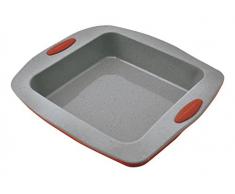Jata Hogar MC64 Molde para reposterÃ­a y Cocina, Silicona, Gris y Rojo, 20x19x4.5 cm