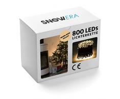 SnowEra SN-4909 Cadena de Luces Decorativas 800 LED, 3 V, 0,0075W, Color Blanco Cálido