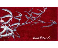 Grund Alfombra de Baño de Diseño COLANI, Ultra Suave y Absorbente, Antideslizante, 5 Años de GarantÃa, Colani 23, Alfombra de Baño 70x120 cm, Rojo