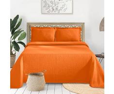 Superior Medallion Colcha Fundas de Almohada, Mandarin, Plein