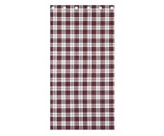 Catherine Lansfield Henley Comprobar Cortinas con Ojales, Rojo, 66Â x (