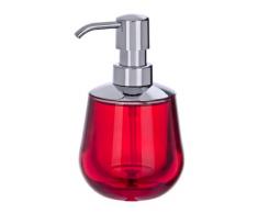 Wenko Monaco Dosificador Jabón 0.21 L, Poliestireno, Rojo, 9x10.5x16 cm