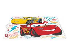 ALMACENESADAN 0430, Mantel Individual Disney Cars Baby; Dimensiones 43x29 cms; Producto de plástico Reutilizable; Libre bpa.