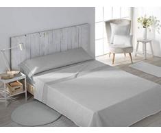 Secaneta Stilia, Juego De Sábanas De 3 Piezas Bajera, Encimera Y Funda Almohada, Rescue (Gris, Cama 90 X 190/200 Cm)