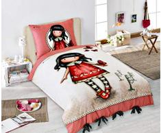 SANTORO Gorjuss - Juego de Cama (Funda nÃ³rdica de 140 x 200 cm y 70 x 90 cm, 100% algodÃ³n)