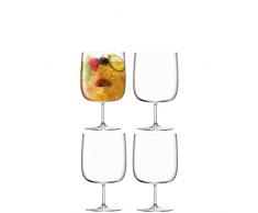 LSA Borough BG05 - Copa de cerveza, 625 ml, 4 unidades, transparente