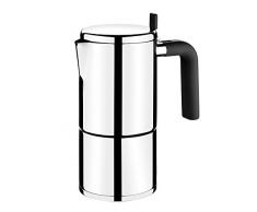 BRA Bali-Cafetera Italiana, Acero Inoxidable, 18/10, 10 Tazas, 10 cm