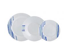 Quid Riviera - Vajilla de 18 piezas, porcelana, multicolor