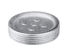 Wenko Polaris Juwel Jabonera, Cerámica, Plata, 11x11x3 cm