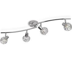 Philips Lighting Barra G9, 5 W, Gris, 4 focos
