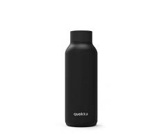 Quokka Solid - Jet Black 510 ML | Botella de Agua Termo - Acero Inoxidable |