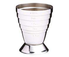 BARCRAFT Vaso Medidor, Acero Inoxidable (Individual), 6x4x6 cm