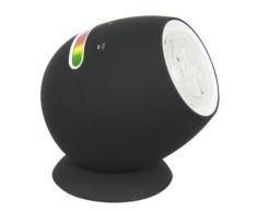 Ranex 6000.552 - Bombilla LED, Bluetooth, plástico, colores cambiantes, color negro