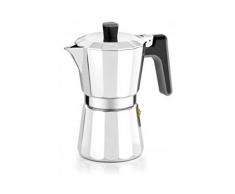 BRA Perfecta â Cafetera Italiana InducciÃ³n, Aluminio, capacidad 12 tazas, color plata