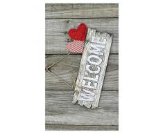 Huella Deco h1392-do Shabby Alfombra doormate Mat Floor, Vinilo, 40 x 70 cm
