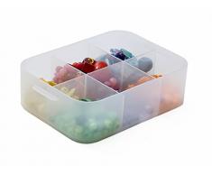 Sundis Pure Box A6+SEP TPT pcb16 Purebox Caja Empilable Multiusos Transparente-con Compartimentos y Tapa en Opción