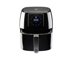 MasterChef Freidora sin Aceite 4,5L, Air Fryer, Horno Aire Caliente con 7 Programas, Rejilla Individual, Temperatura y Temporizador Ajustable, 1400W, Negra, 2-4 Personas
